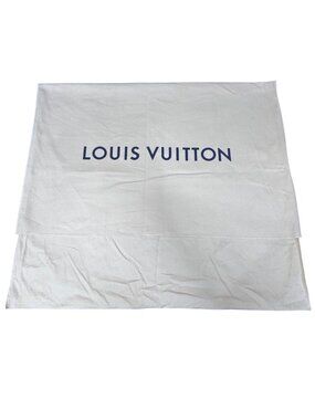 Louis Vuitton Beige Cotton Dust Bag For Storage Purse Handbag Protection 24"x21"